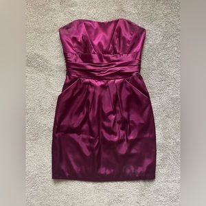 David’s Bridal Satin Strapless Dress